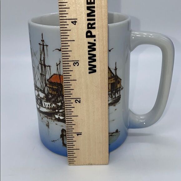 Otigiri Vintage Seaport Coffee Tea Mug Cup - Picture 5 of 7